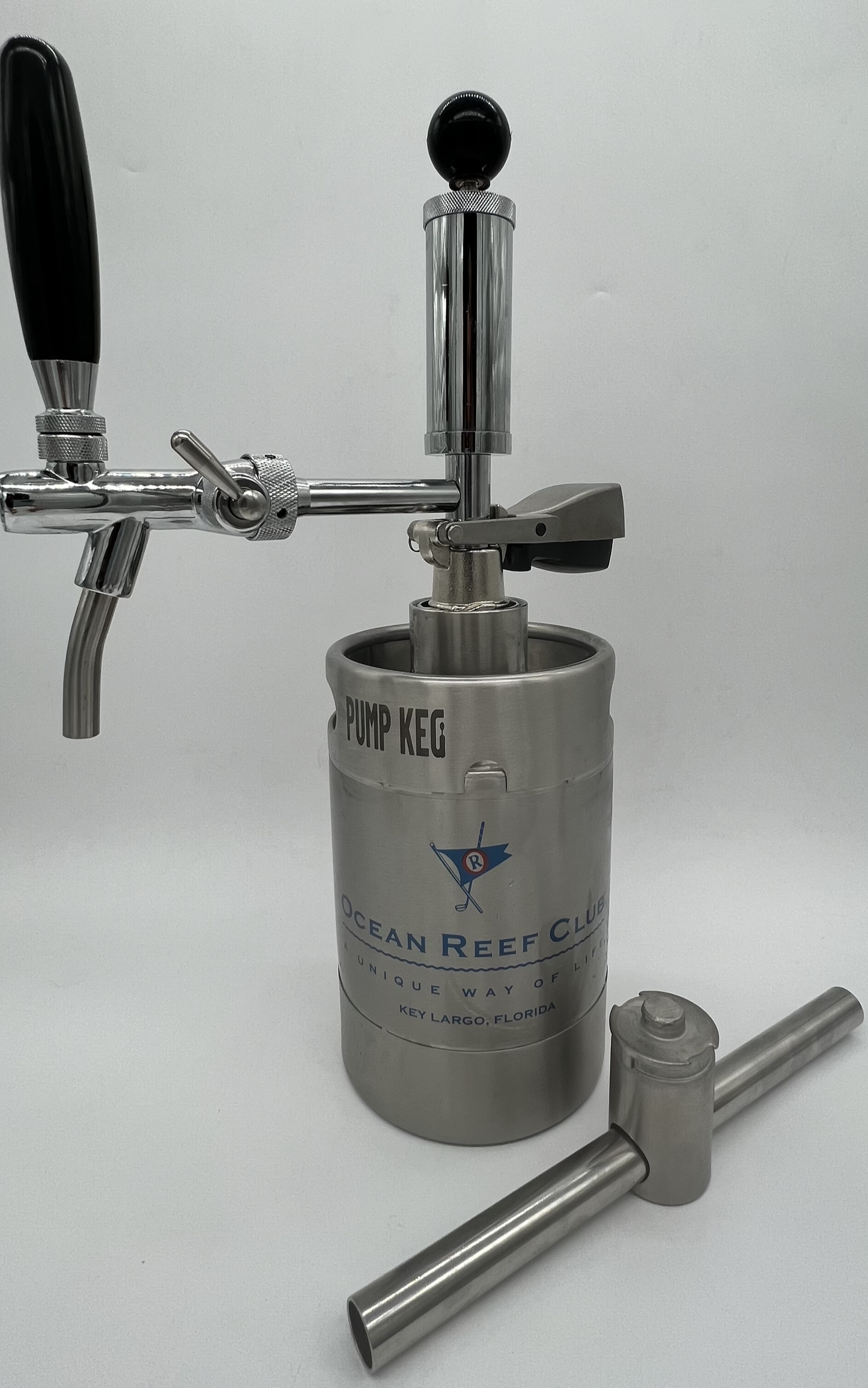 2L Custom logo Pump Keg complete system with adjustable flow tap dispenser & keg opener