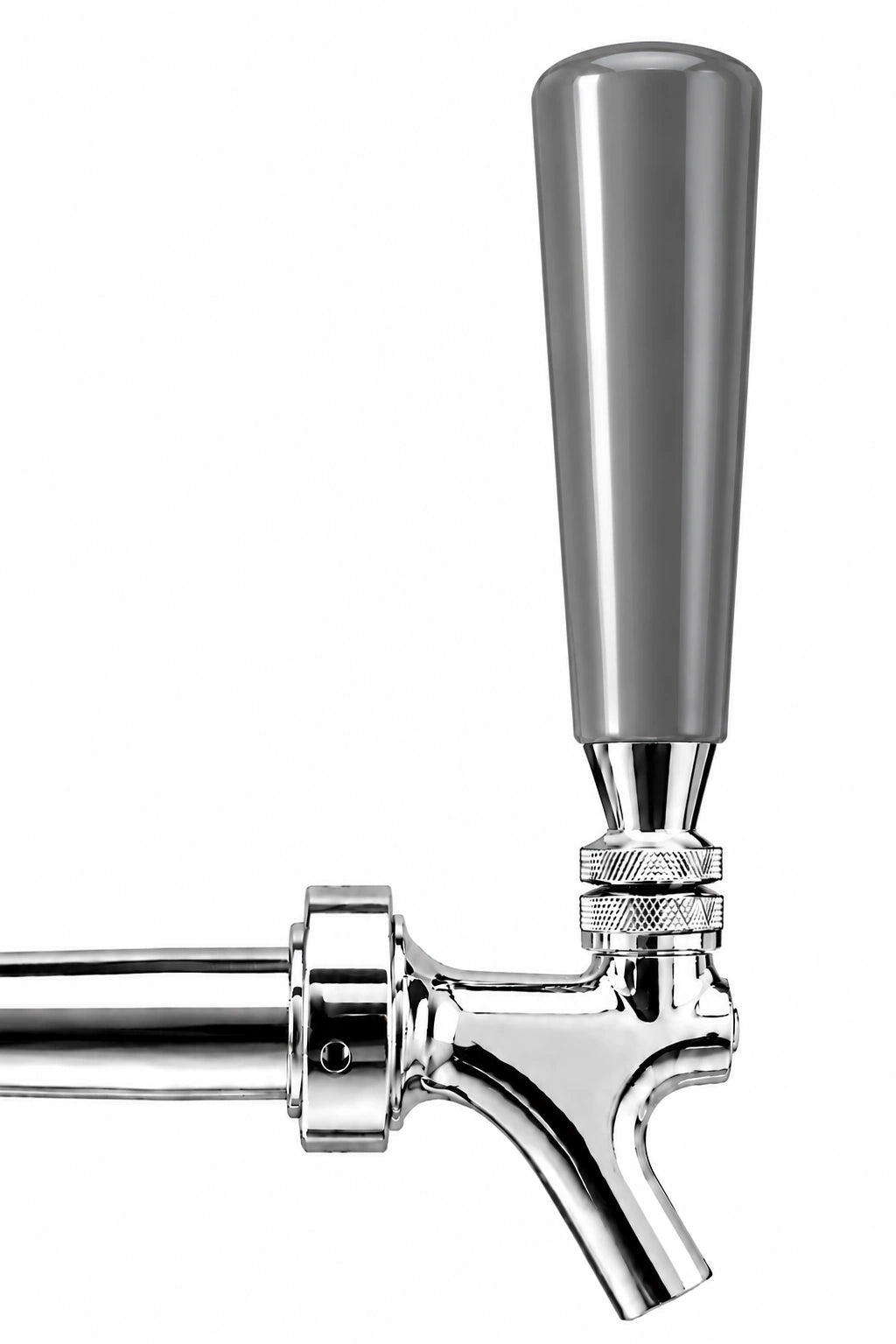 Pump Keg standard flow tap with gray tap dispenser for cocktails, wine, mocktails & beverage dispensing.