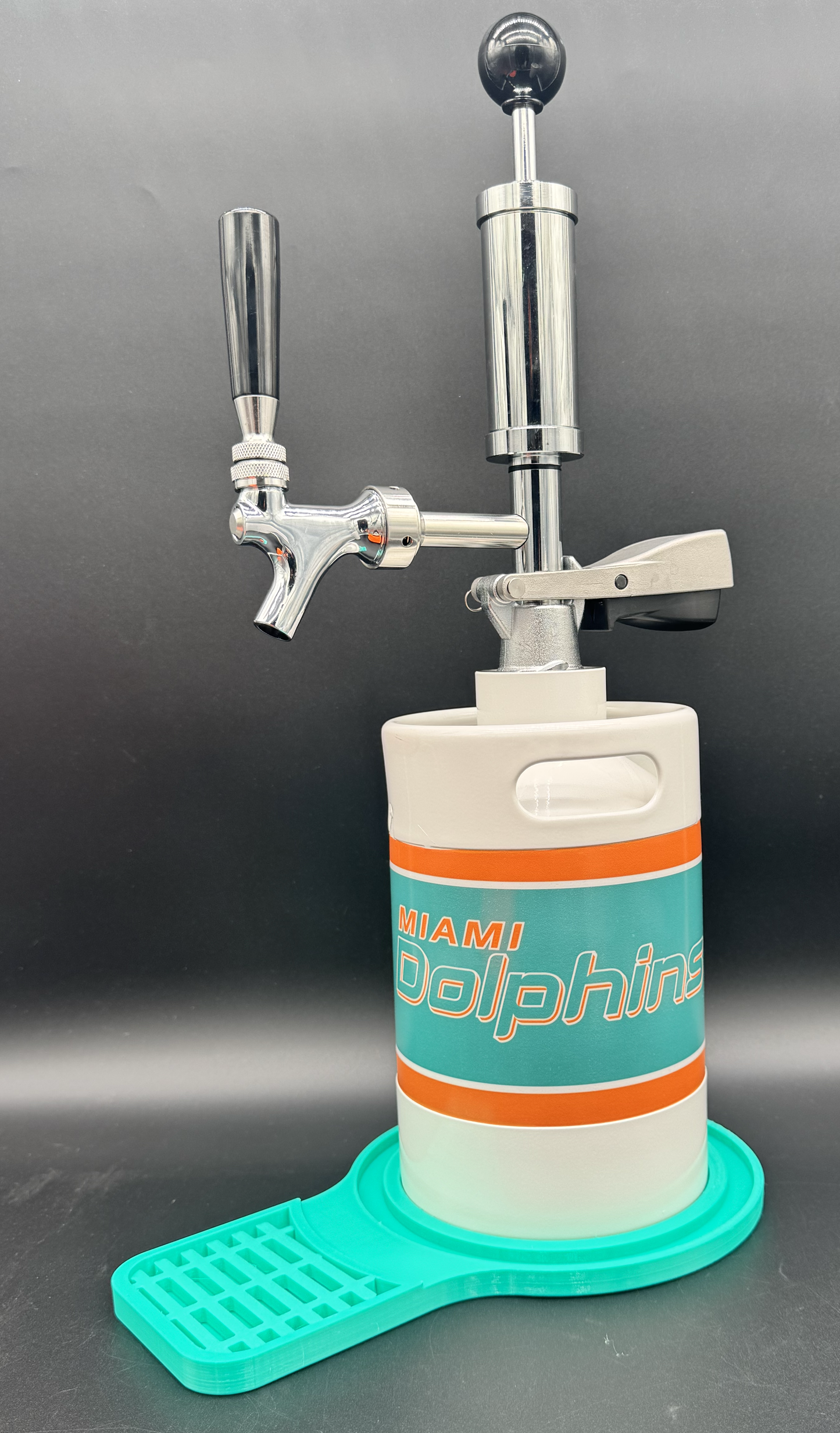2L WHITE Miami Dolphins with drip tray (3 color options)