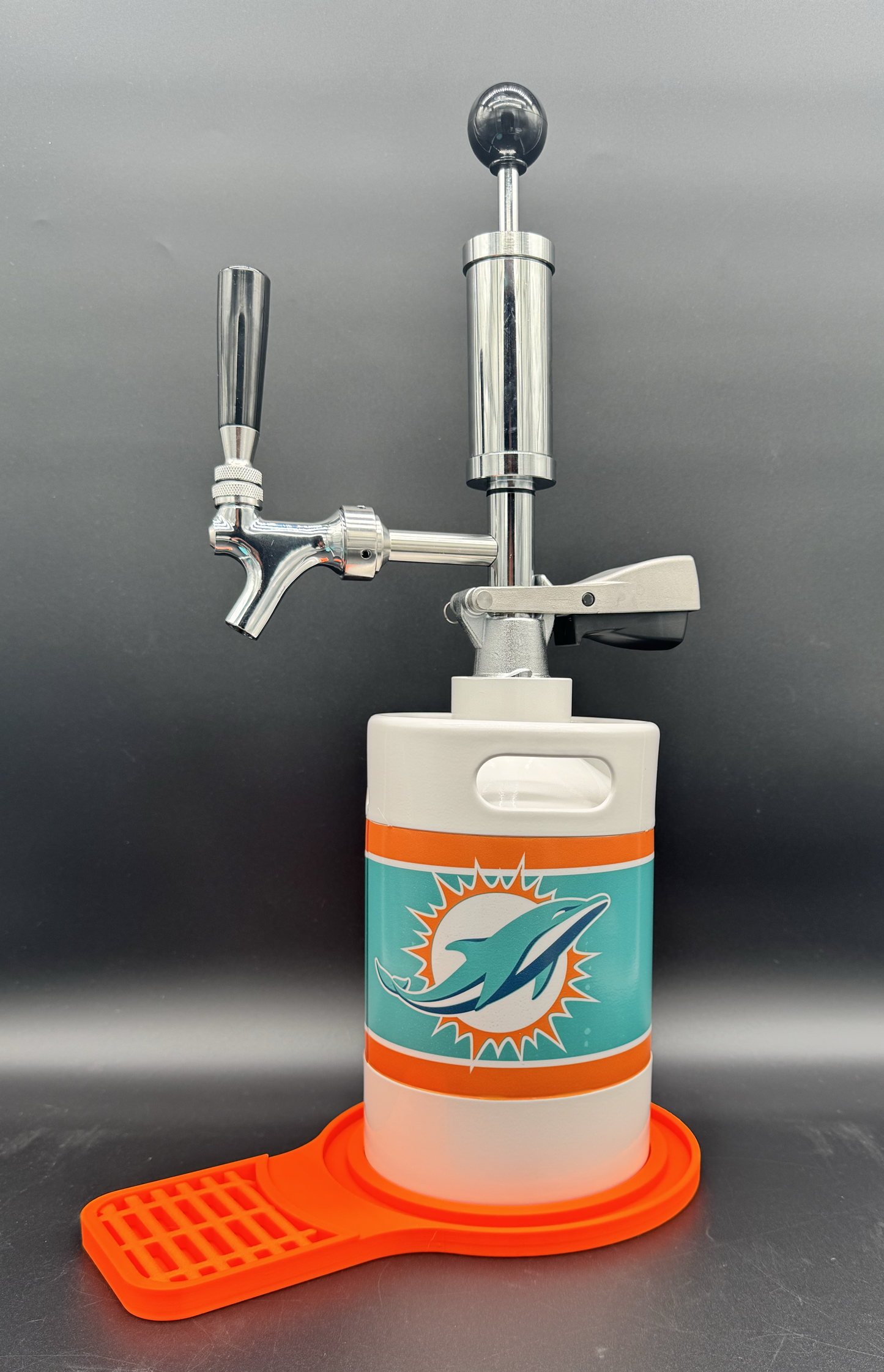 2L WHITE Miami Dolphins with drip tray (3 color options)