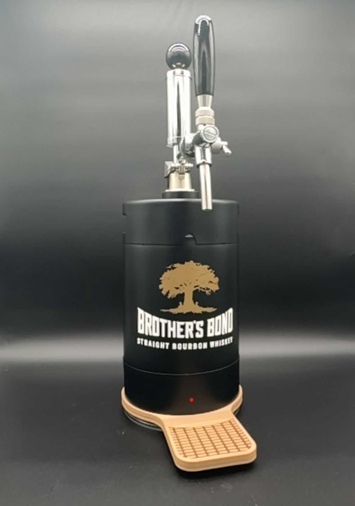 BBB 5L Black Pump Keg, Adj tap & drip tray