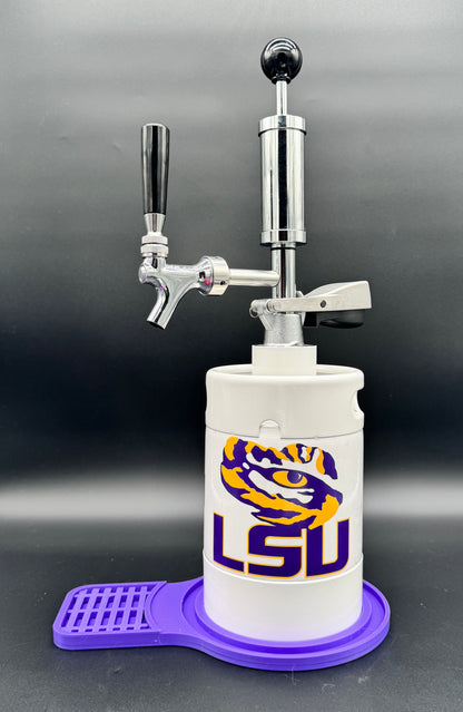5L WHITE LSU (large) customized Pump Keg