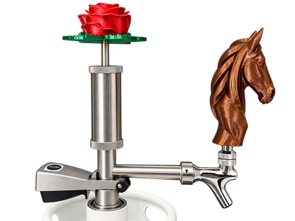 Chestnut brown silk Horse Head Tap Handle for Pump Keg