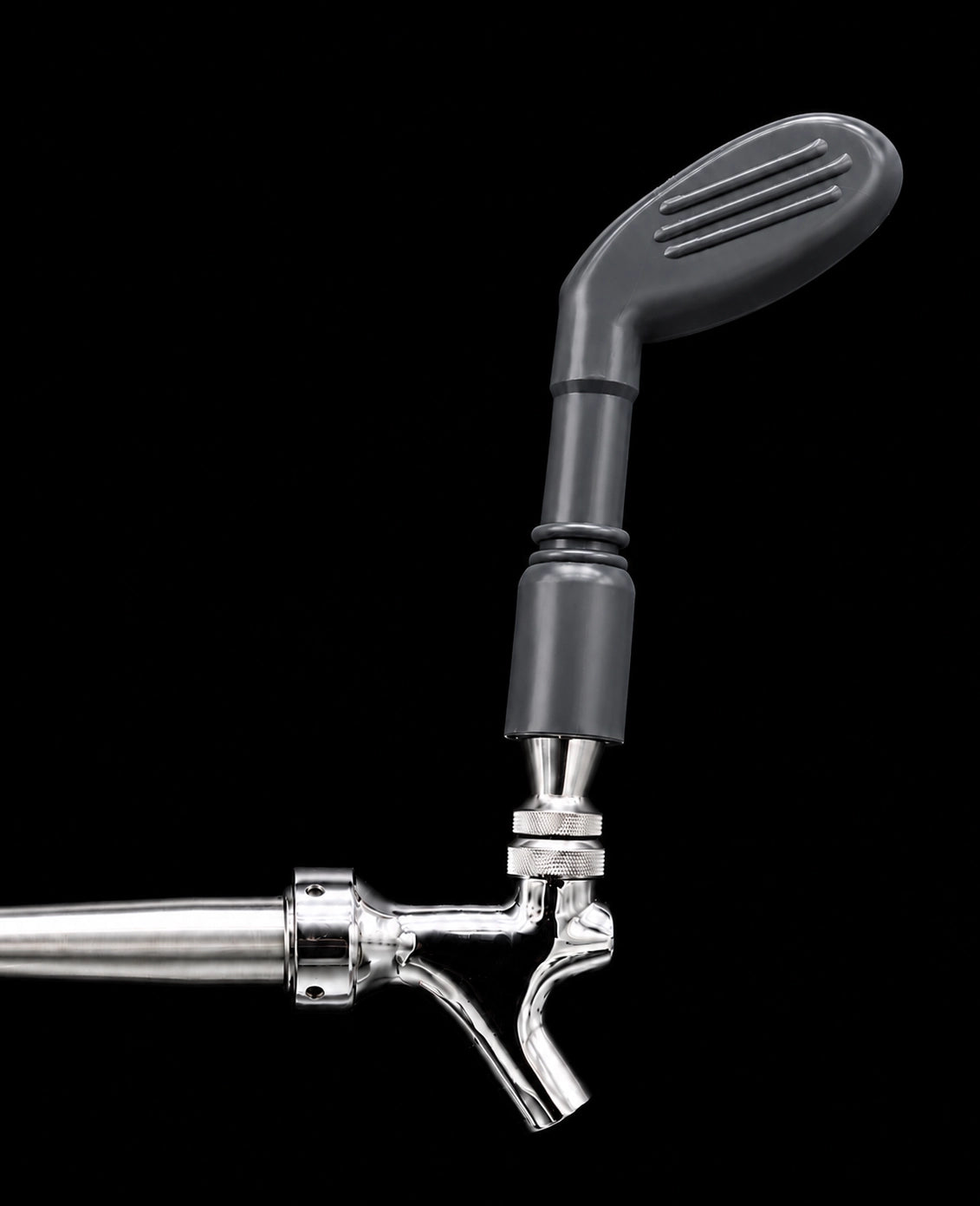 Pump Keg dark gray golf club tap handle for cocktail and beer dispenser