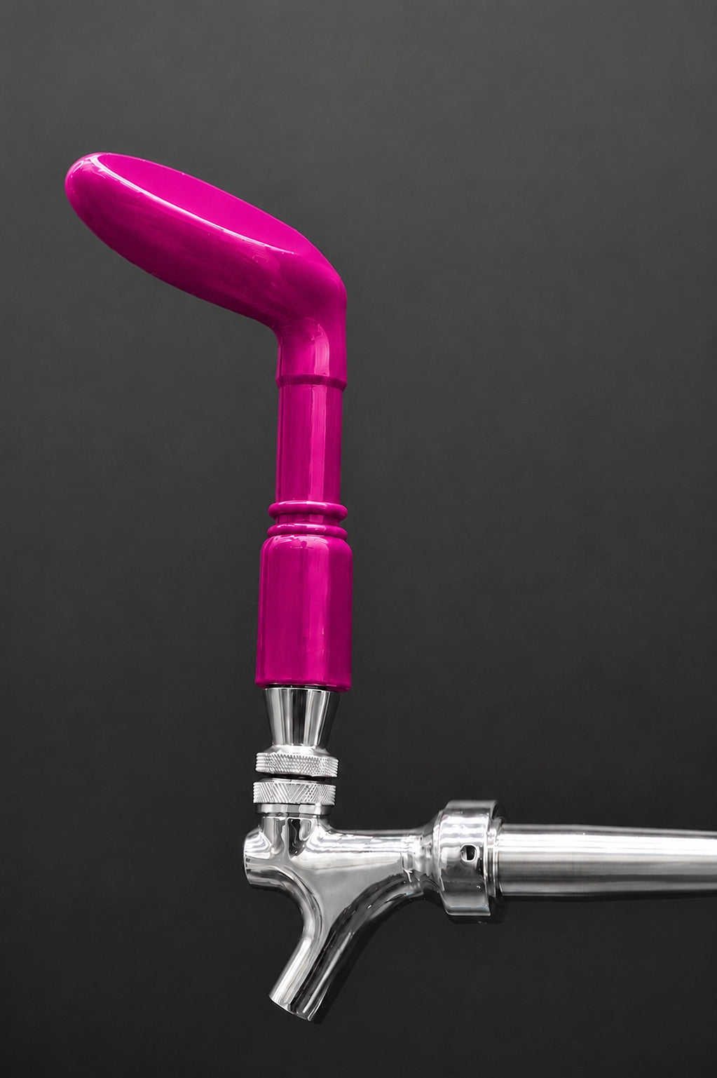 Pump Keg magenta golf club tap handle for cocktail and beer dispenser