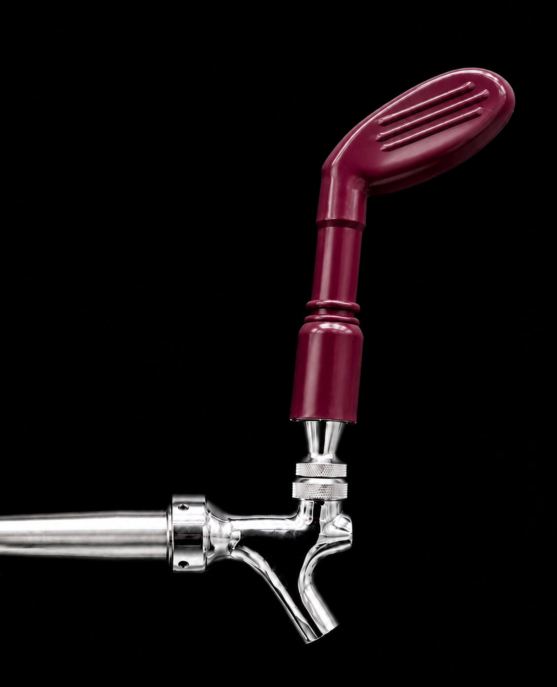 Pump Keg maroon golf club tap handle for cocktail and beer dispenser