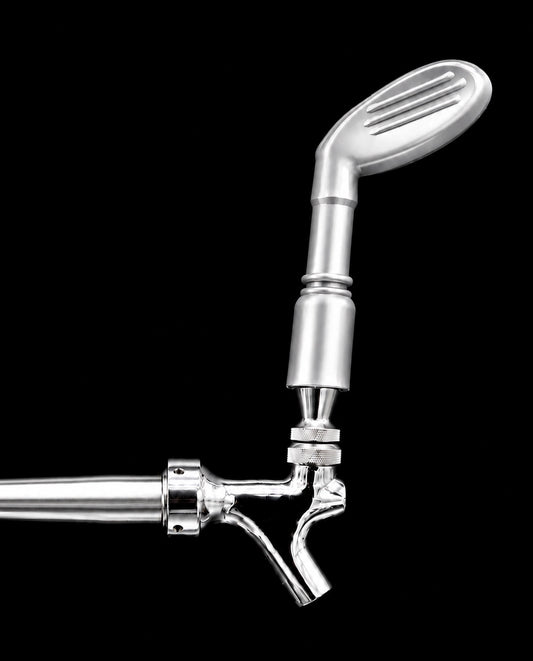 Pump Keg silver golf club tap handle for cocktail and beer dispenser