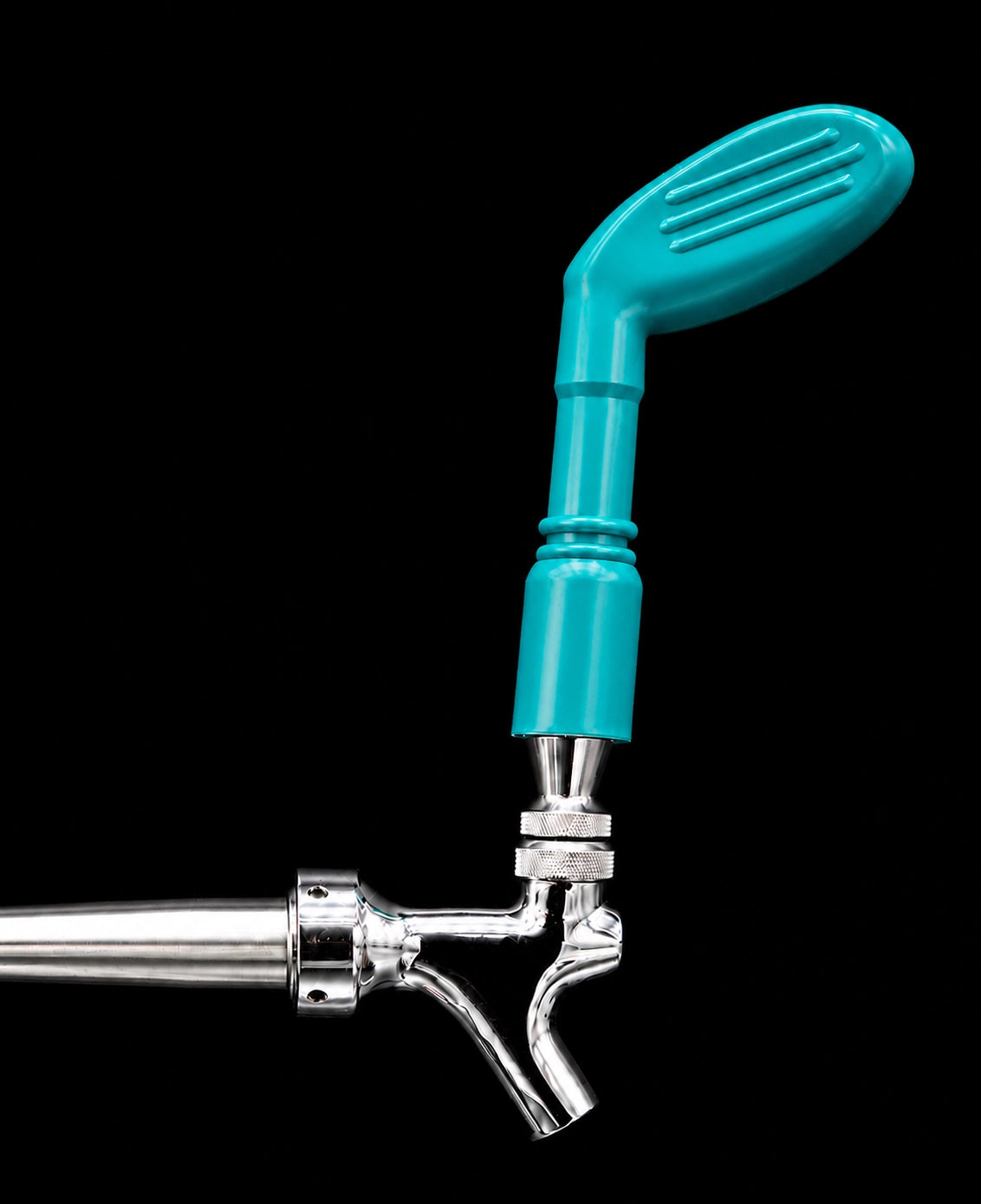 Pump Keg teal golf club tap handle for cocktail and beer dispenser