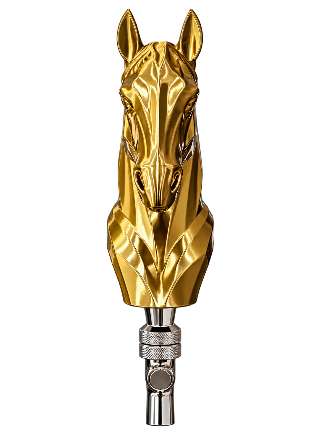 Copper and black two-tone silk Horse Head Tap Handle for Pump Keg