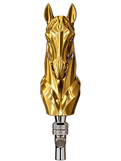 Copper and black two-tone silk Horse Head Tap Handle for Pump Keg