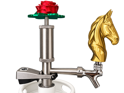 Copper side of two-tone Horse Head Tap Handle for Pump Keg
