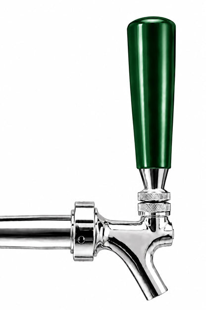 Pump Keg standard flow tap with forest green tap dispenser for cocktails, wine, mocktails & beverage dispensing.