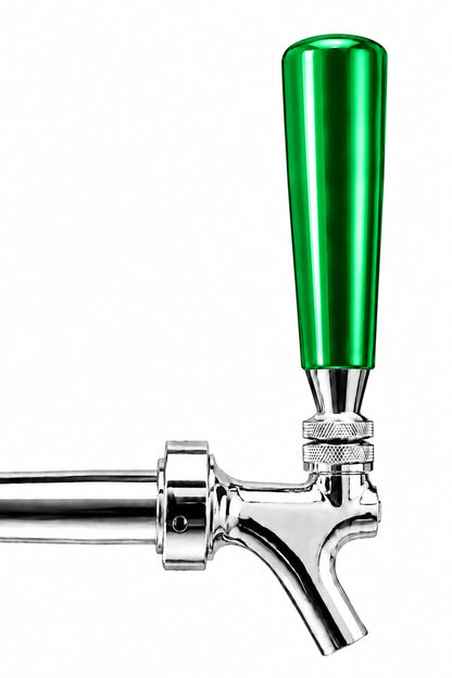 Pump Keg standard flow tap with green tap dispenser for cocktails, wine, mocktails & beverage dispensing.