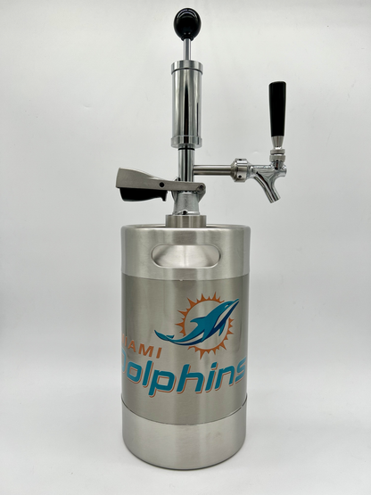 5L Custom logo Pump Keg complete system with NON-adjustable flow tap dispenser & keg opener