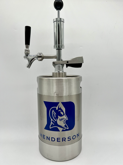 5L Custom logo Pump Keg complete system with NON-adjustable flow tap dispenser & keg opener