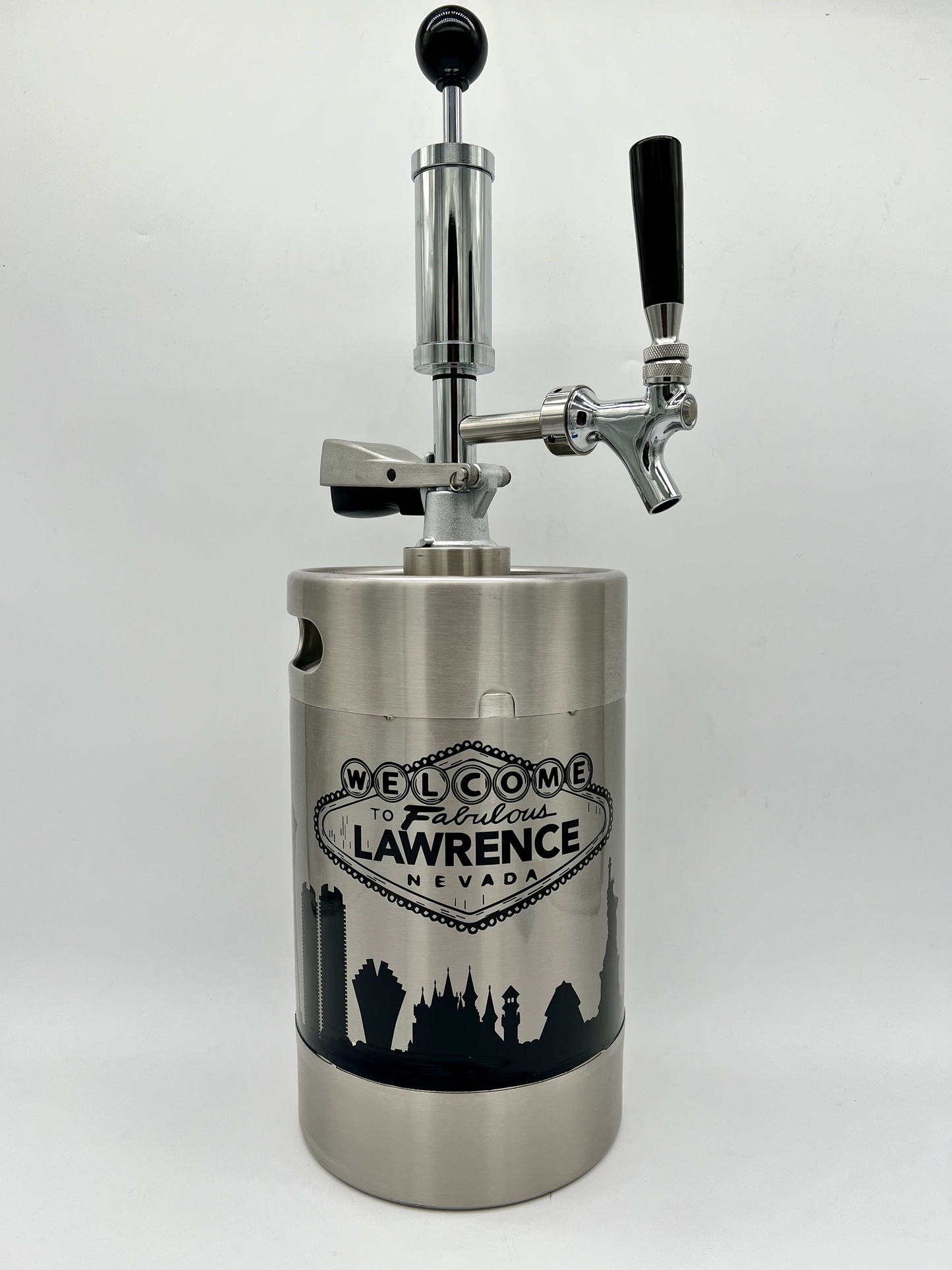5L Custom logo Pump Keg complete system with NON-adjustable flow tap dispenser & keg opener