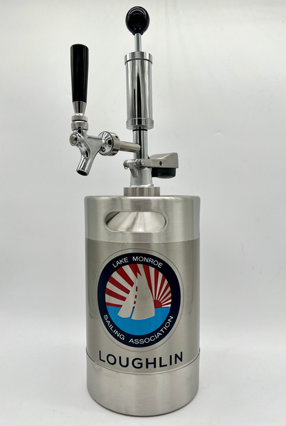 5L Custom logo Pump Keg complete system with NON-adjustable flow tap dispenser & keg opener